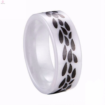 China elegante nova classe padrão cerâmica anel desenhos